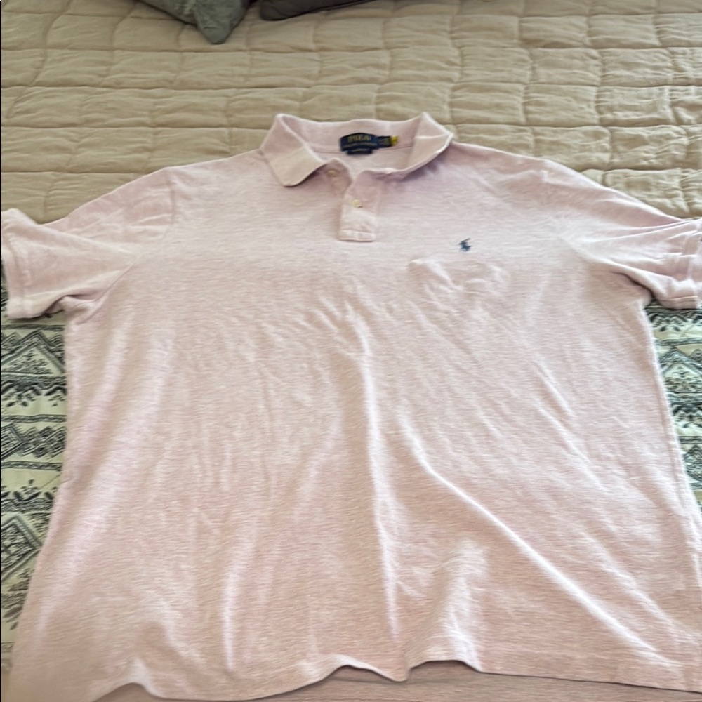 Polo by Ralph Lauren Pink Polo Shirt Soft Cotton Casual